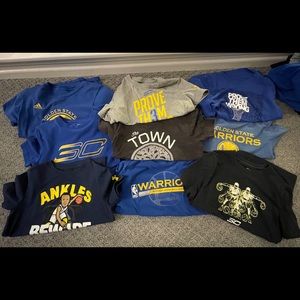 Lot of 9 SC Steph Curry youth shirts size small